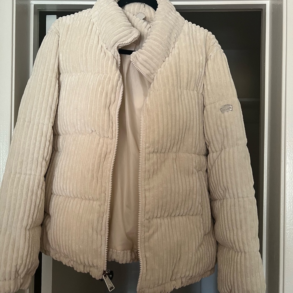 Women's Cream Puffer Jacket